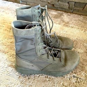 Nike UNISEX Military Combat Leather Green Desert Field Tactical Boots Sage: 6MEN
